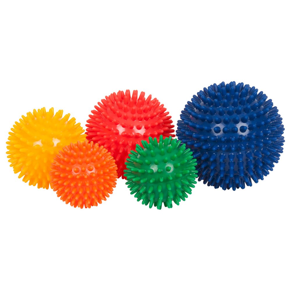 Igel-Ball mittel 5er Set: je 1x ø 6 cm ø 7 cm ø 8 cm ø 9 cm ø 10 cm